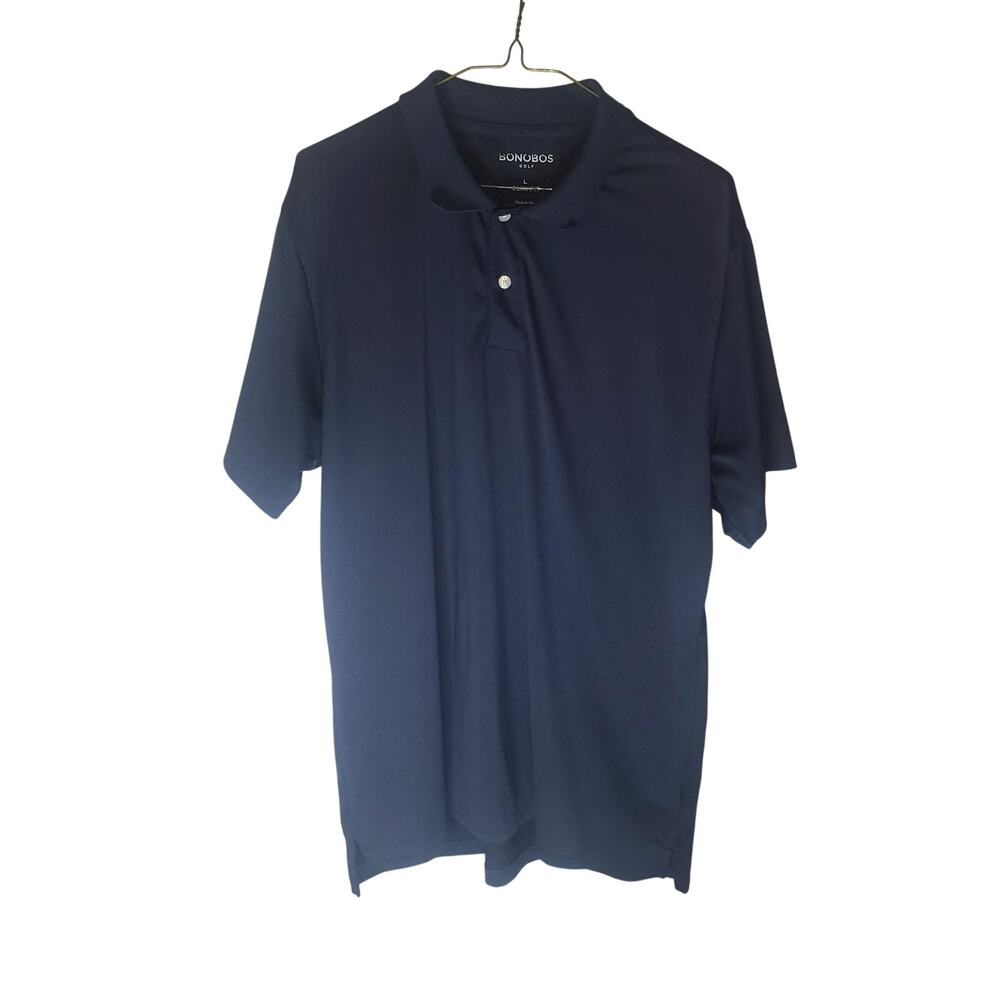 Bonobos Golf Polo Shirt Men's L Dark Navy Slim Fit Short Sleeve Casual Preppy